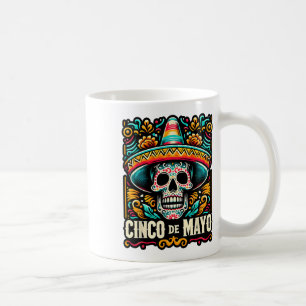 Mug Joyeux Cinco De Mayo Skeleton Skull Sombrero Mexic