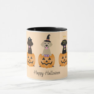 Mug Joyeux Citrouille de chiens de trieuse d'Halloween