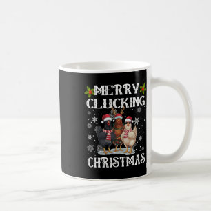 Mug Joyeux coup de canard Noël Drôle poulet Santa Hat
