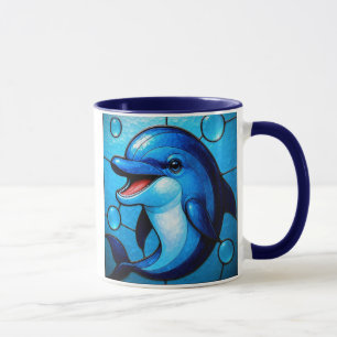 Mug Joyeux dauphin bleu