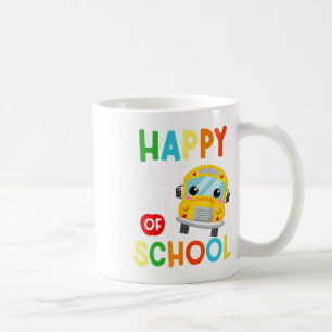 Mug Joyeux Dernier De Jour Conducteur De Bus De L'Écol