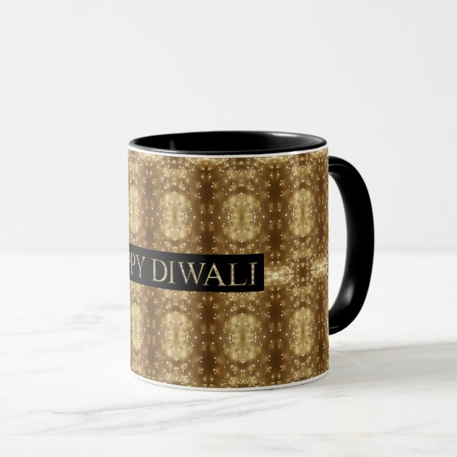 Mug Joyeux Diwali Festival de Lumières Wives Typograph (Devant droit)
