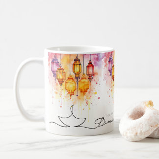 Mug Joyeux Diwali lampes couleur eau