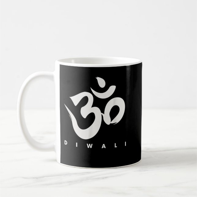 Mug Joyeux Diwali OM Festival Hindu Des Lumières Cadea (Gauche)
