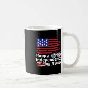 Mug Joyeux drapeau 4 juillet États-Unis Happy Indepen