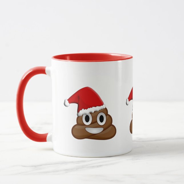 Mug Joyeux émoticône de Noël (Gauche)
