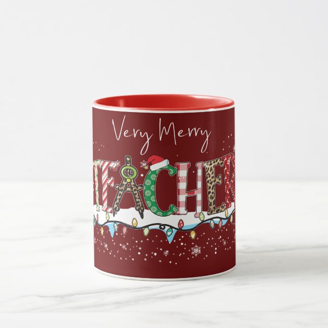 Mug Joyeux enseignant de Noël (Centre)
