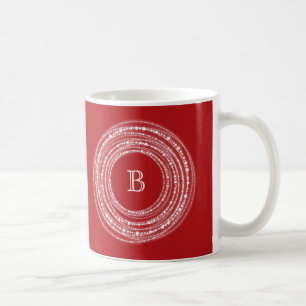 Mug Joyeux et brillant éclat Monogramme Noël