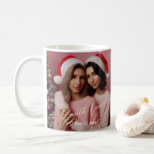 Mug Joyeux et brillant lesbienne rose rétro   Photo pe