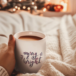 Mug Joyeux et lumineux - bordeaux