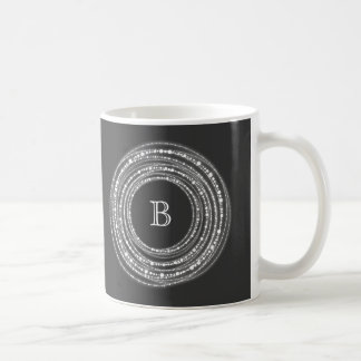 Mug Joyeux Et Lumineux Étincelles Cercles Monogram Hol