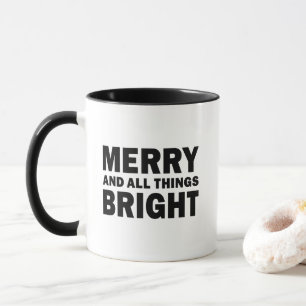 Mug Joyeux et toutes choses brillantes   Vacances