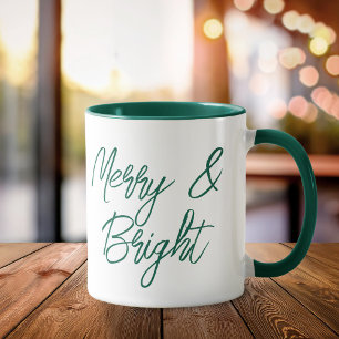 Mug Joyeux et vert brillant Noël