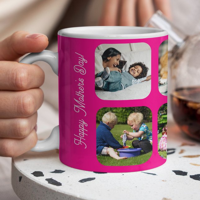 Mug Joyeux Fête des mères amour maman collage photo ro (Créateur téléchargé)