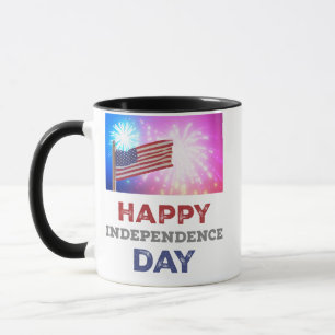 Mug Joyeux feu d'artifice de l'Indépendance