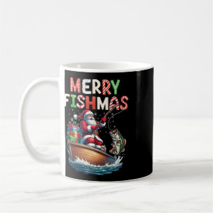 Mug Joyeux Fishmas Santa Amateurs de Pêche Drôle de Pê