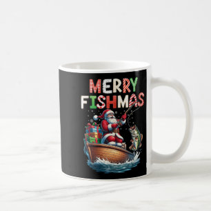 Mug Joyeux Fishmas Santa Amateurs de Pêche Drôle Pêche