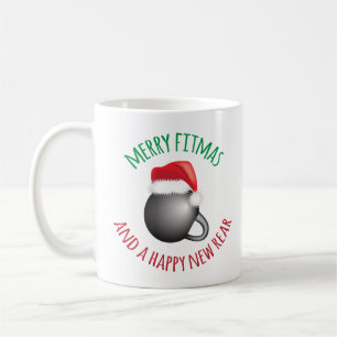 Mug Joyeux Fitmas drôle et nouvel arrière heureux