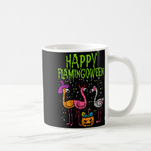 Mug Joyeux Flamingoween Y Flamants Drôle de Cos d'Hall