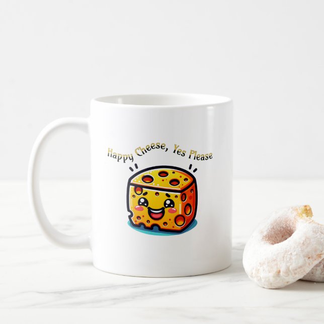 Mug Joyeux Fromage, Oui S'Il Vous Plaît (Avec donut)