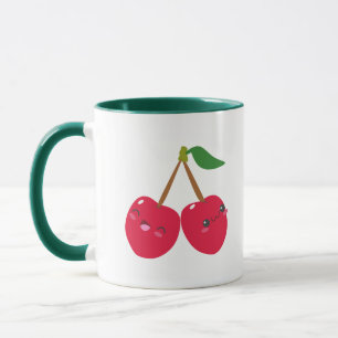 Mug Joyeux Fruit de Cerise Mignonne Souriante