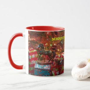 Mug Joyeux Go-Round Horse Christmas Coffee Cup