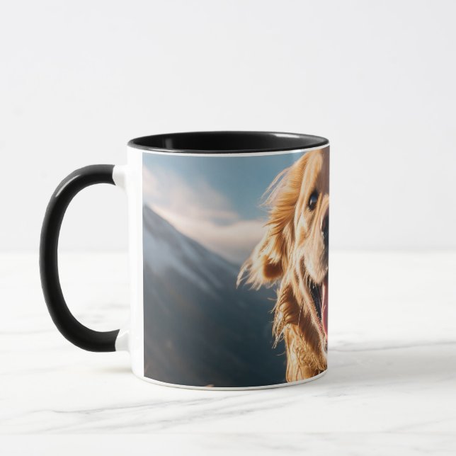 Mug Joyeux Golden Retriever en cours (Gauche)