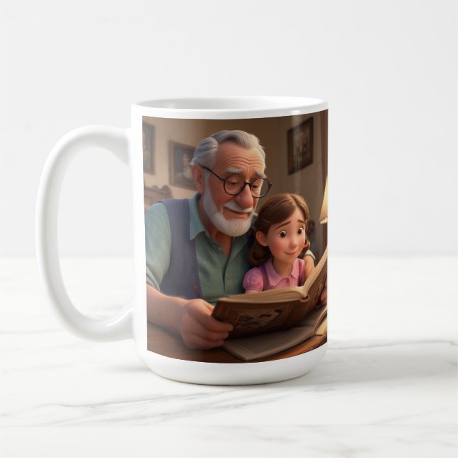Mug Joyeux Grampa d'anniversaire (Gauche)