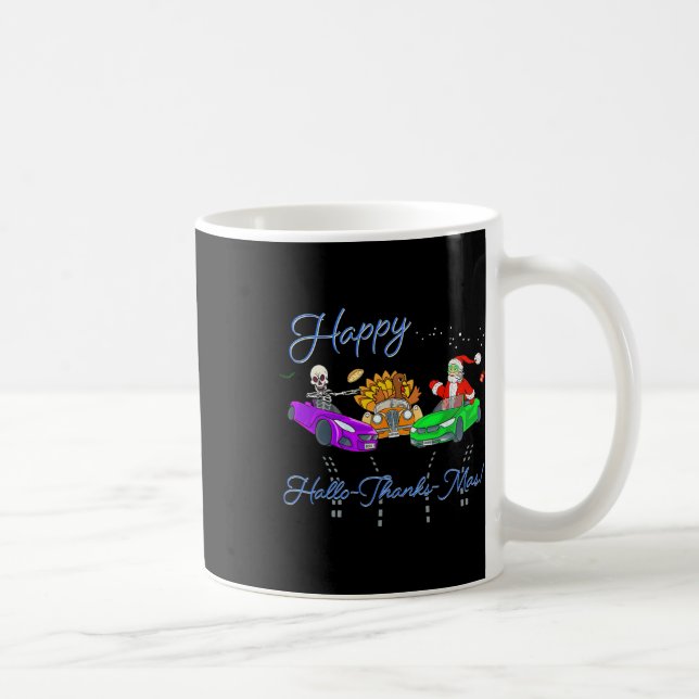 Mug Joyeux Hallothanksmas Crashant Noël Fun Holiday (Droite)