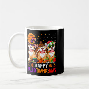 Mug Joyeux Hallothanksmas Pitbull Chien Halloween