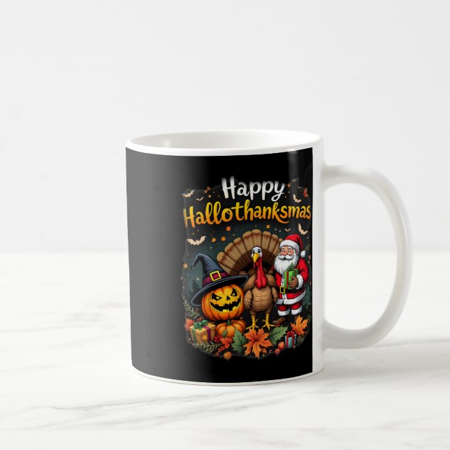 Mug Joyeux Hallothanksmas Thanksgiving Halloween Joyeu (Droite)