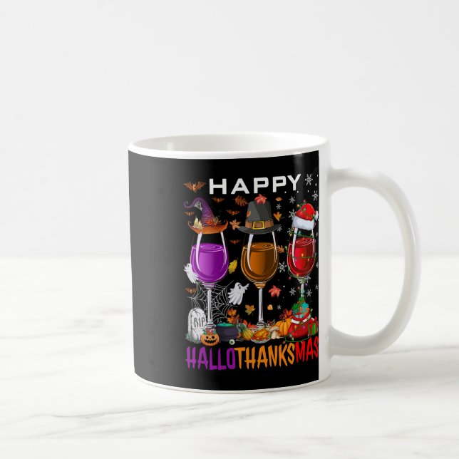 Mug Joyeux Hallothanksmas Vin Halloween Thanksgiving C (Droite)