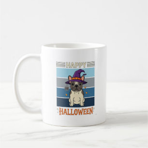 Mug Joyeux Halloween Bouledogue Français Sorcière Toil