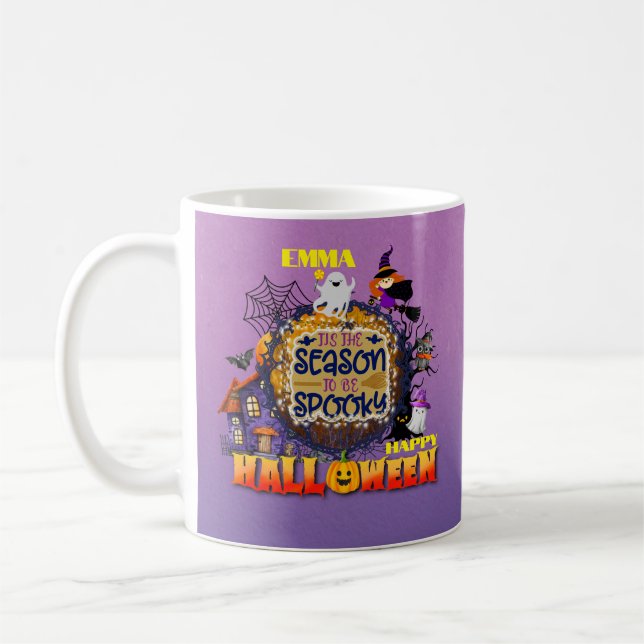 Mug Joyeux Halloween C'est la saison effrayante de cél (Gauche)