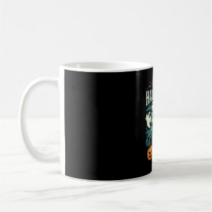 Mug Joyeux Halloween Château Hanté Fantômes et Citroui