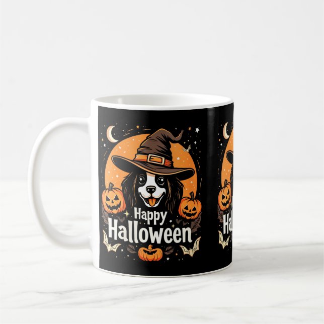 Mug Joyeux Halloween Chien pour Femmes (Gauche)