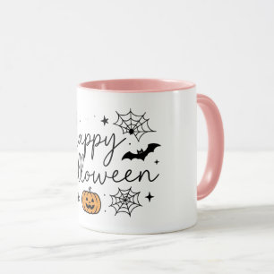 Mug Joyeux Halloween Citrouille Chauve-Souris