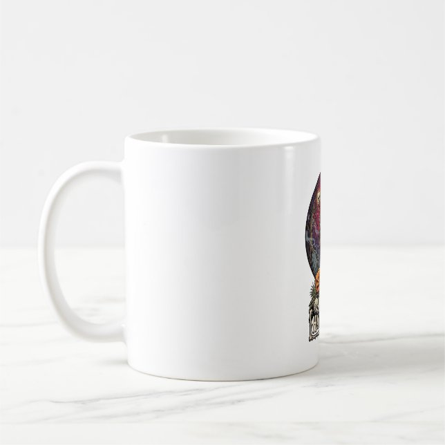 Mug Joyeux Halloween Citrouille Magicien Cimetière Ple (Gauche)
