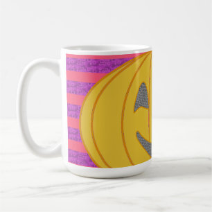 Mug Joyeux Halloween Citrouille Orange Moderne Grande