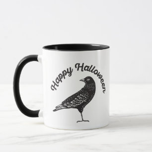 Mug Joyeux Halloween Corneille Noire Bird Halloween