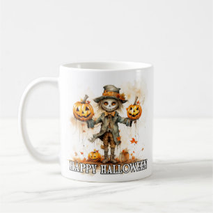 Mug Joyeux Halloween   Épouvantail en automne