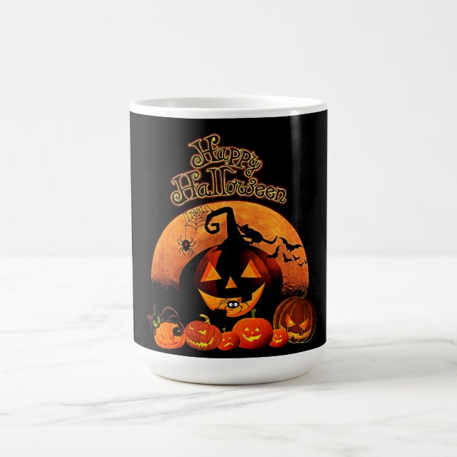 Mug Joyeux Halloween Jack-o-lanterne (Centre)