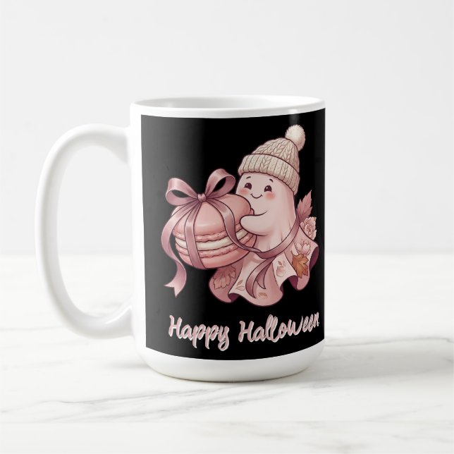 Mug Joyeux Halloween Mignon Récolte d'Automne Fantôme& (Gauche)
