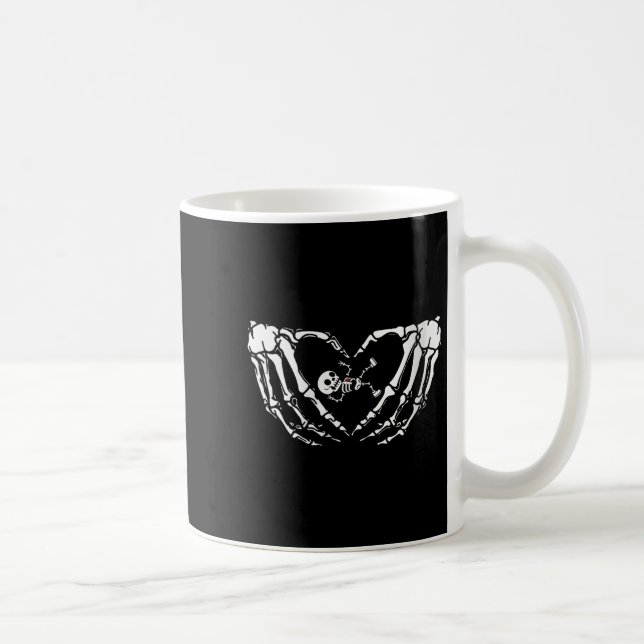 Mug Joyeux Halloween Pregnant bébé Squelette Spoo (Droite)