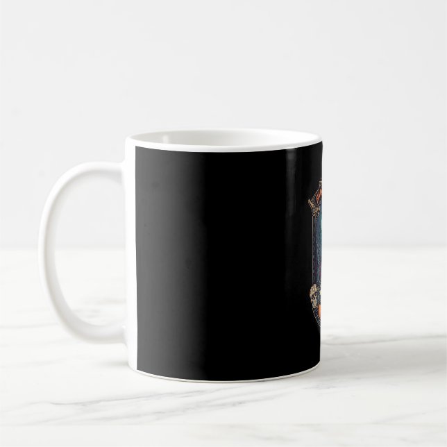 Mug Joyeux Halloween Sorcière Château Crânes Gras Boir (Gauche)