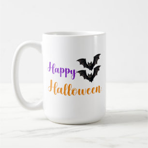 Mug Joyeux Halloween Texte Chauves-souris Pour Enfants