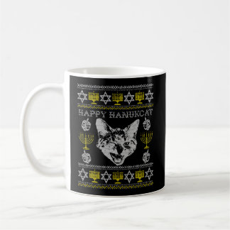 Mug Joyeux Hanukcat Hannukah Chat juif Noël laid