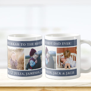Mug Joyeux Hanukkah Meilleur Papa Personnalisé