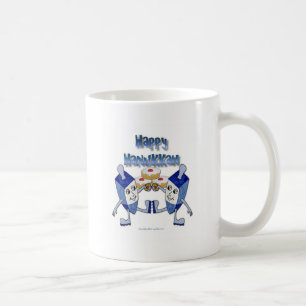 Mug Joyeux Hanukkah Toupies de Hanouka Beignet à la Ge