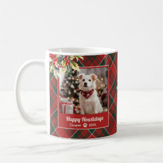 Mug Joyeux Howlidays Chien Rouge Vert Jeu de Noël